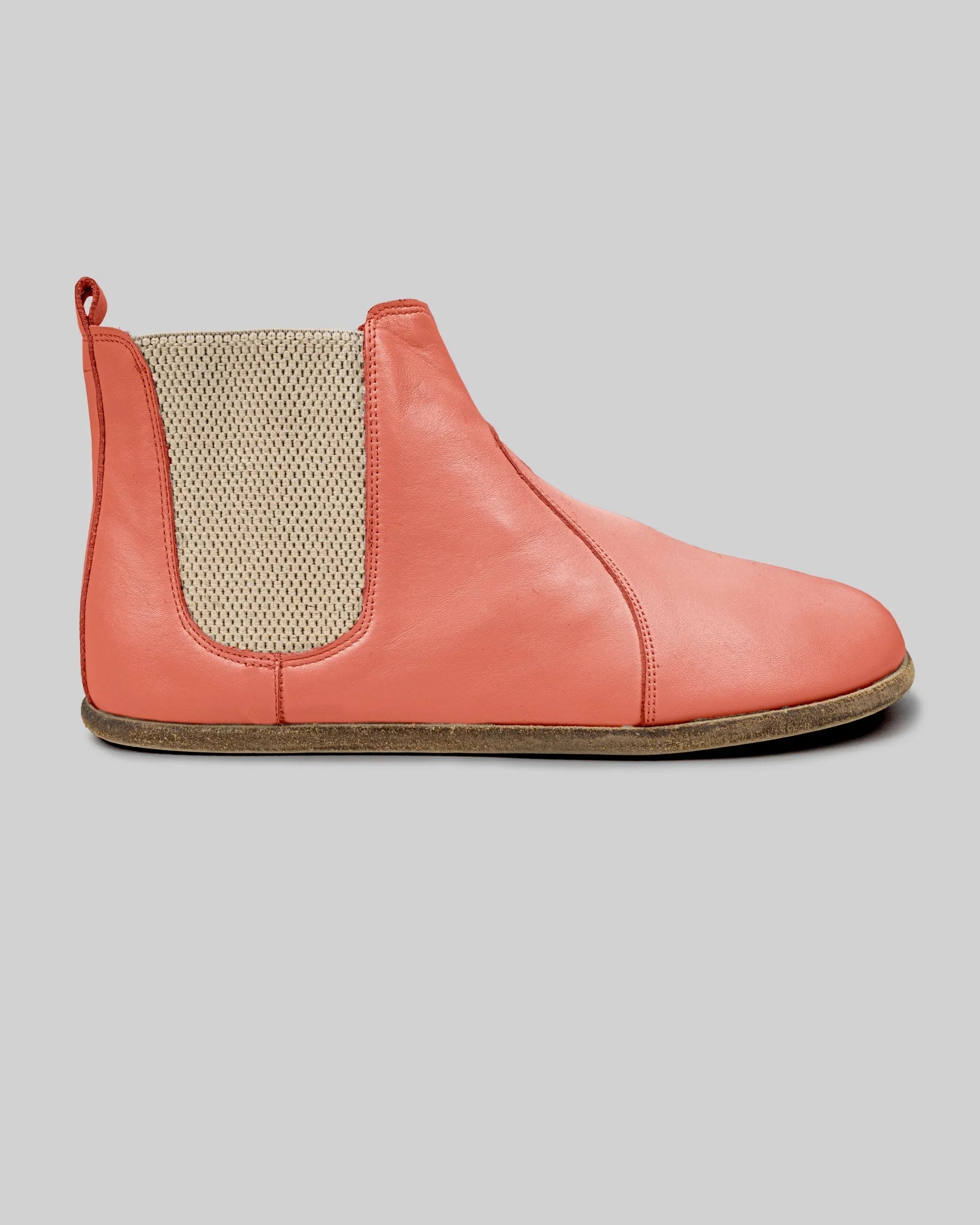 Back view Pomegranate Chelsea Boots - Calf Leather Handcrafted | Bespoky