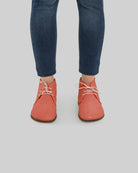 Sole detail Pomegranate Ankle Boots - Zero Drop Calf Leather | Bespoky
