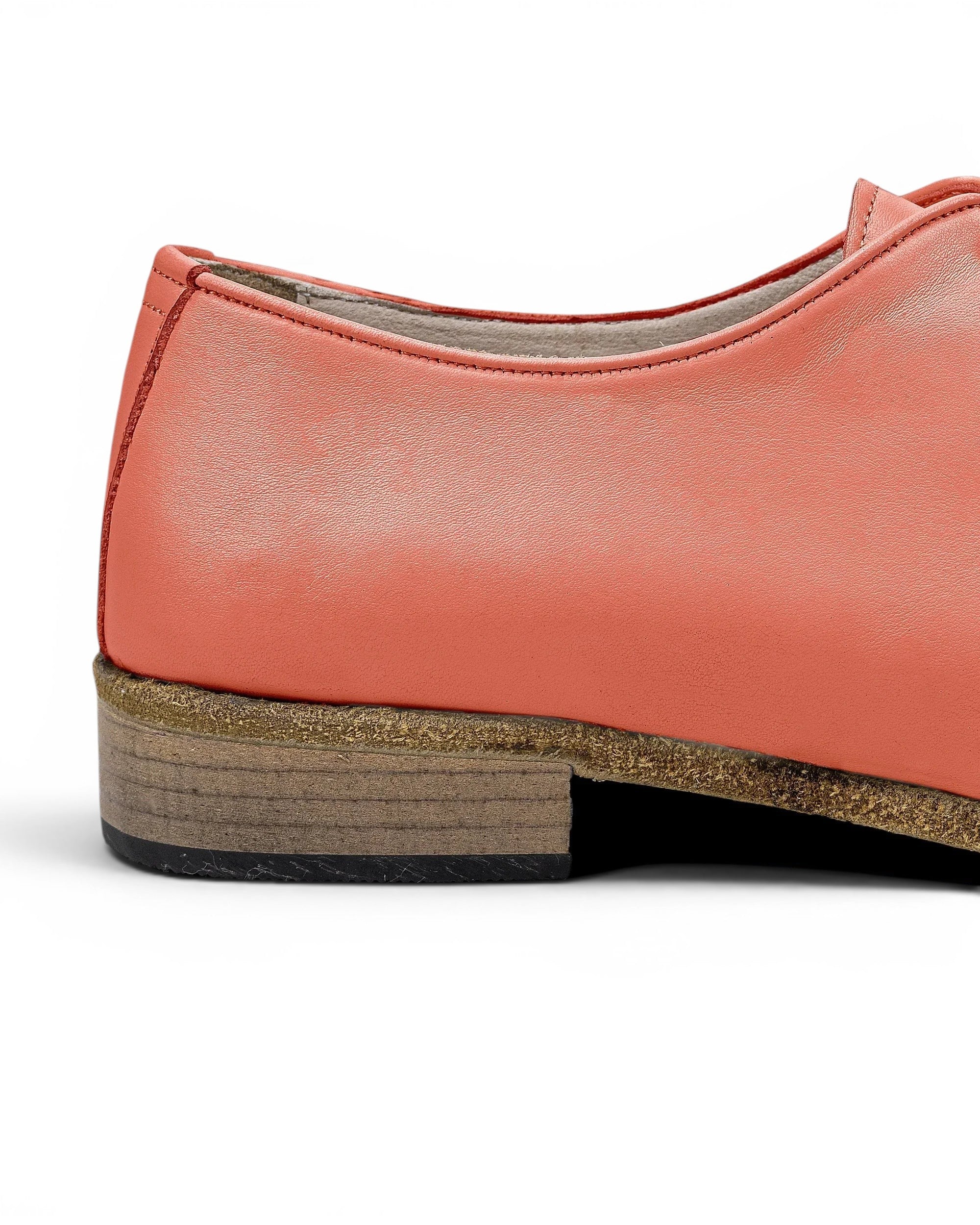 Top view Pomegranate Pointed Toe Oxford - Handcrafted Calf Leather | Bespoky