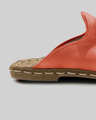 Detail Pomegranate Slippers - Handcrafted Calf Leather Turkey | Bespoky