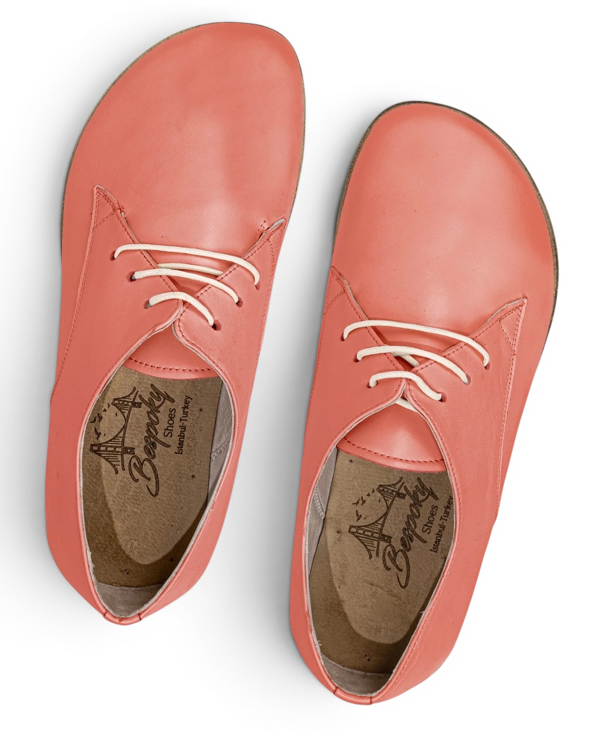 Side view Pomegranate Oxford Shoes - Calf Leather Zero Drop | Bespoky