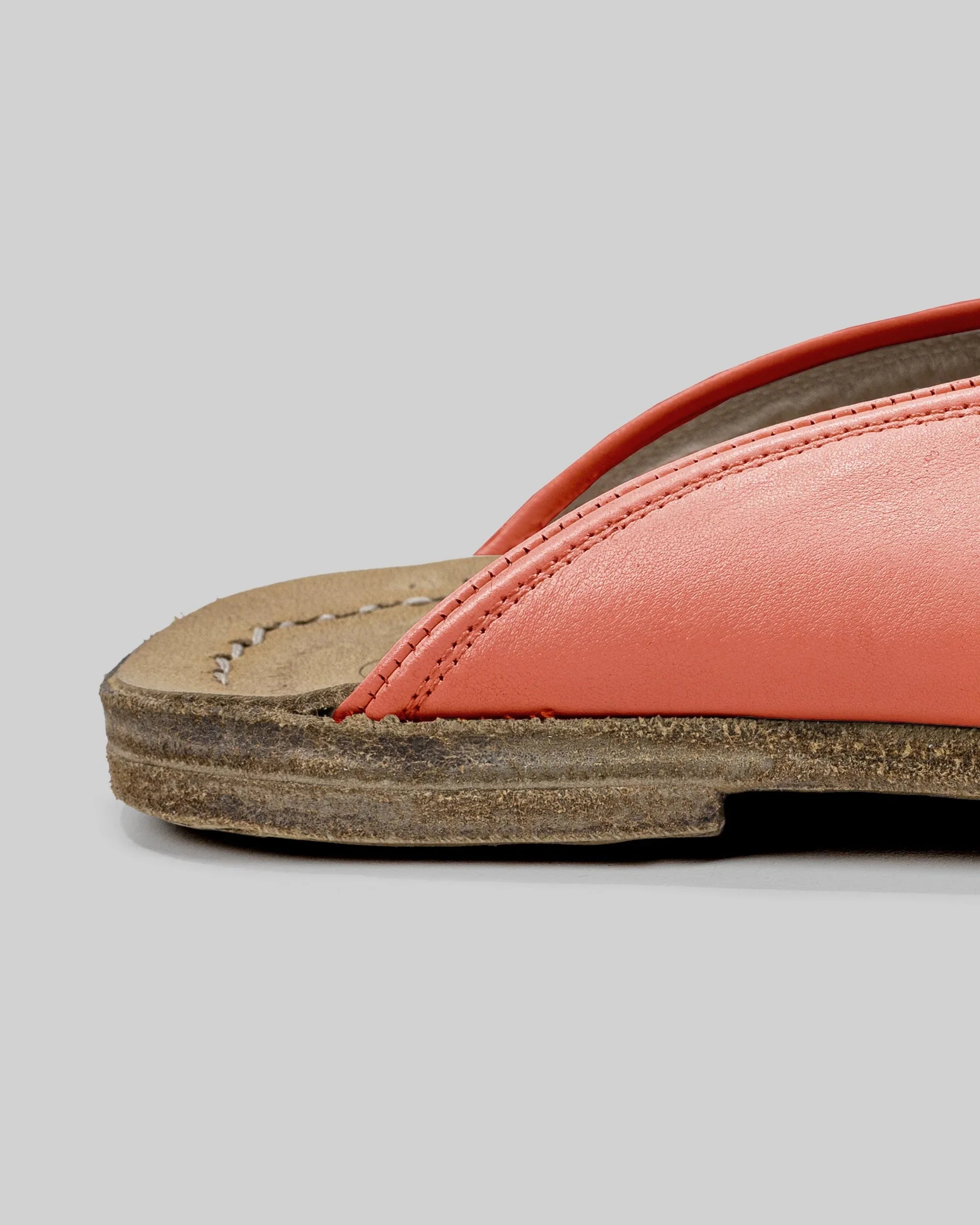 Pair Pomegranate Slippers - Barefoot Wide Toe Calf Leather | Bespoky