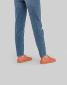 Pair Pomegranate Oxford Shoes - Barefoot Wide Toe Calf Leather | Bespoky