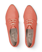 Side view Pomegranate Pointed Toe Oxford - Calf Leather Zero Drop | Bespoky