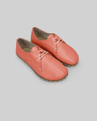 Women's Pomegranate Oxford Shoes - Handcrafted Calf Leather Wide Toe Box | Bespoky