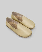 Men's Yellow Barefoot Yemeni - Handcrafted Calf Leather Wide Toe Box | Bespoky