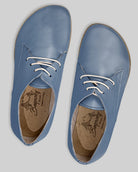 Side view Jean Blue Oxford Shoes - Calf Leather Zero Drop | Bespoky