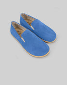 Women's Blue Barefoot Shoes - Handcrafted Calf Leather Wide Toe Box | Bespoky