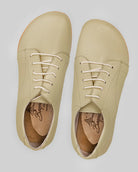 Side view Yellow Barefoot Sneaker - Calf Leather Zero Drop | Bespoky