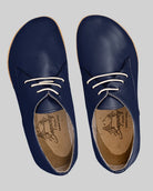 Side view Navy Blue Oxford Shoes - Calf Leather Zero Drop | Bespoky