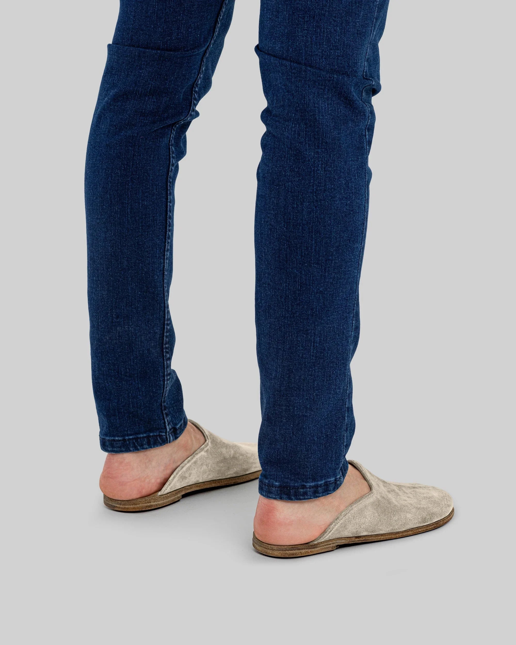 Detail Cream Suede Slippers - Handcrafted Calf Leather Turkey | Bespoky