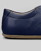 Top view Navy Blue Barefoot Sneaker - Handcrafted Calf Leather | Bespoky