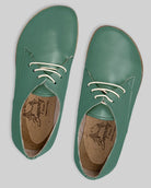 Side view Green Oxford Shoes - Calf Leather Zero Drop | Bespoky