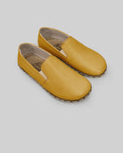 Women's Mustard Barefoot Shoes - Handcrafted Calf Leather Wide Toe Box | Bespoky