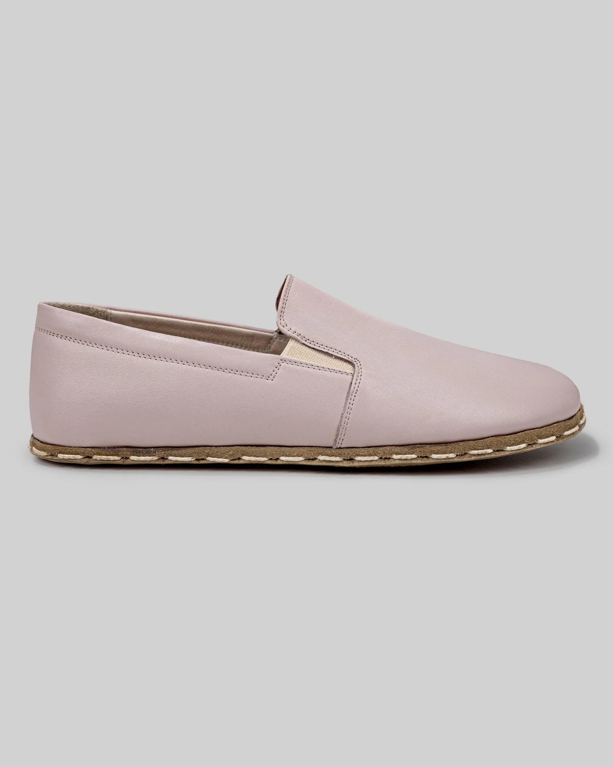 Pair Pink Barefoot Shoes - Barefoot Wide Toe Calf Leather | Bespoky