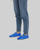 Back view Blue Oxford Shoes - Calf Leather Handcrafted | Bespoky