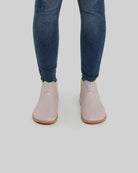 Side view Pink Chelsea Boots - Calf Leather Zero Drop | Bespoky