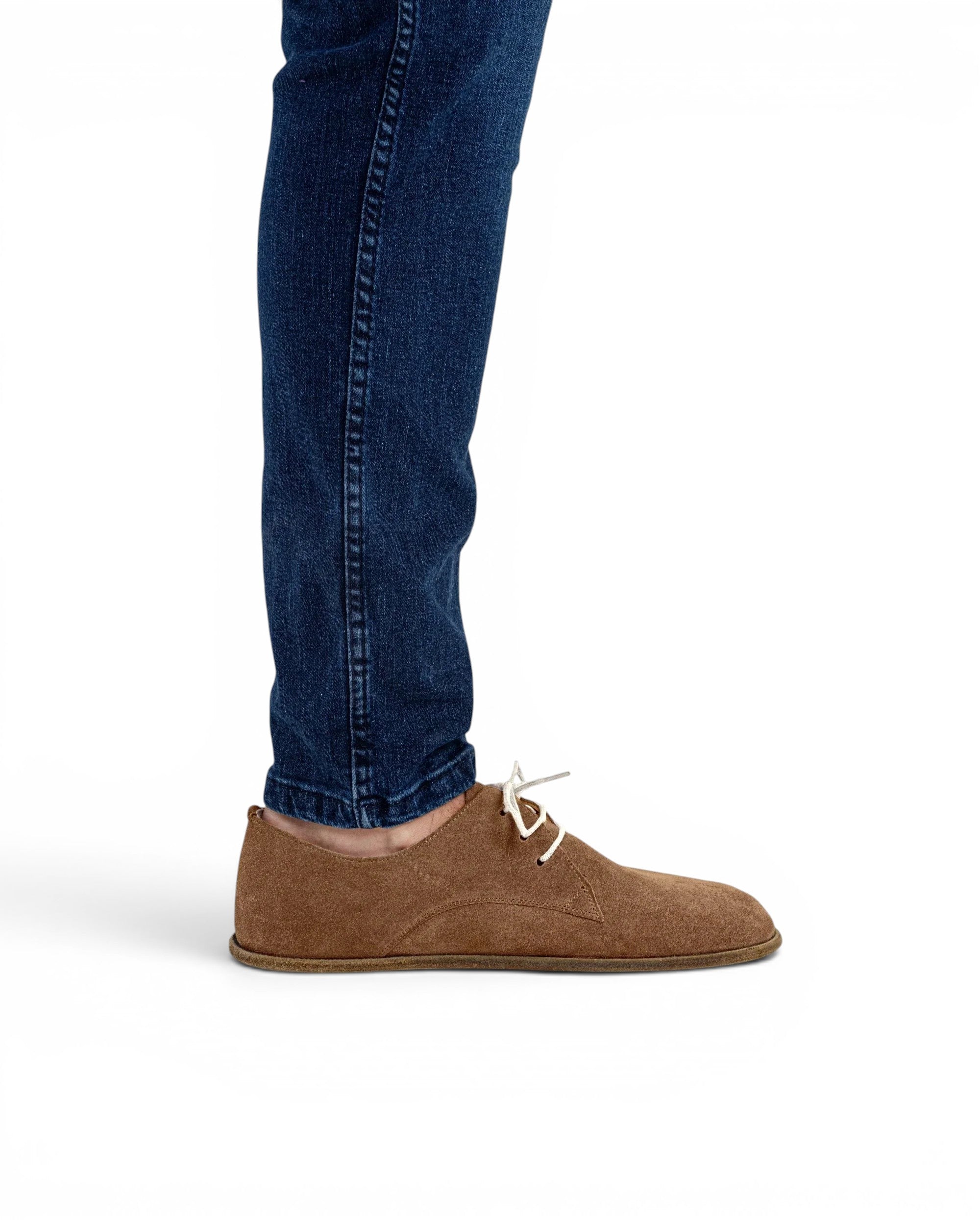 Detail Tan Oxford Shoes - Handcrafted Calf Leather Turkey | Bespoky