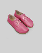 Women's Fuchsia Oxford Shoes - Handcrafted Calf Leather Wide Toe Box | Bespoky