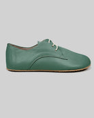Detail Green Oxford Shoes - Handcrafted Calf Leather Turkey | Bespoky