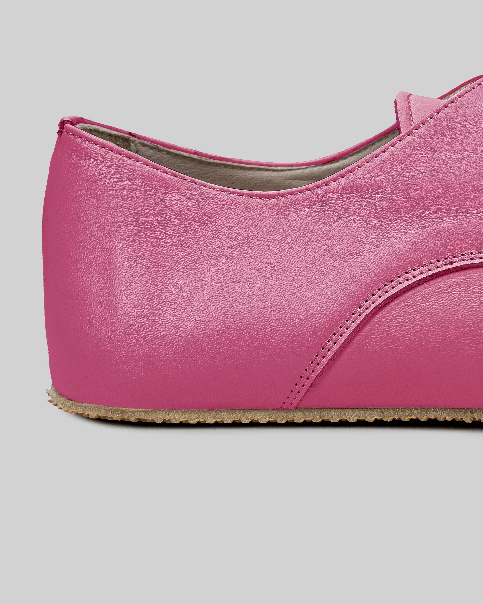Top view Fuchsia Oxford Shoes - Handcrafted Calf Leather | Bespoky