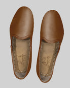Side view Dark Tan Yemeni Shoes - Calf Leather Zero Drop | Bespoky
