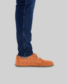 Detail Orange Oxford Shoes - Handcrafted Calf Leather Turkey | Bespoky