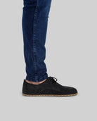 Detail Black Suede Oxford Shoes - Handcrafted Calf Leather Turkey | Bespoky