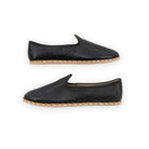 Men's Black Yemeni Shoes - Handcrafted Calf Leather Wide Toe Box | Bespoky