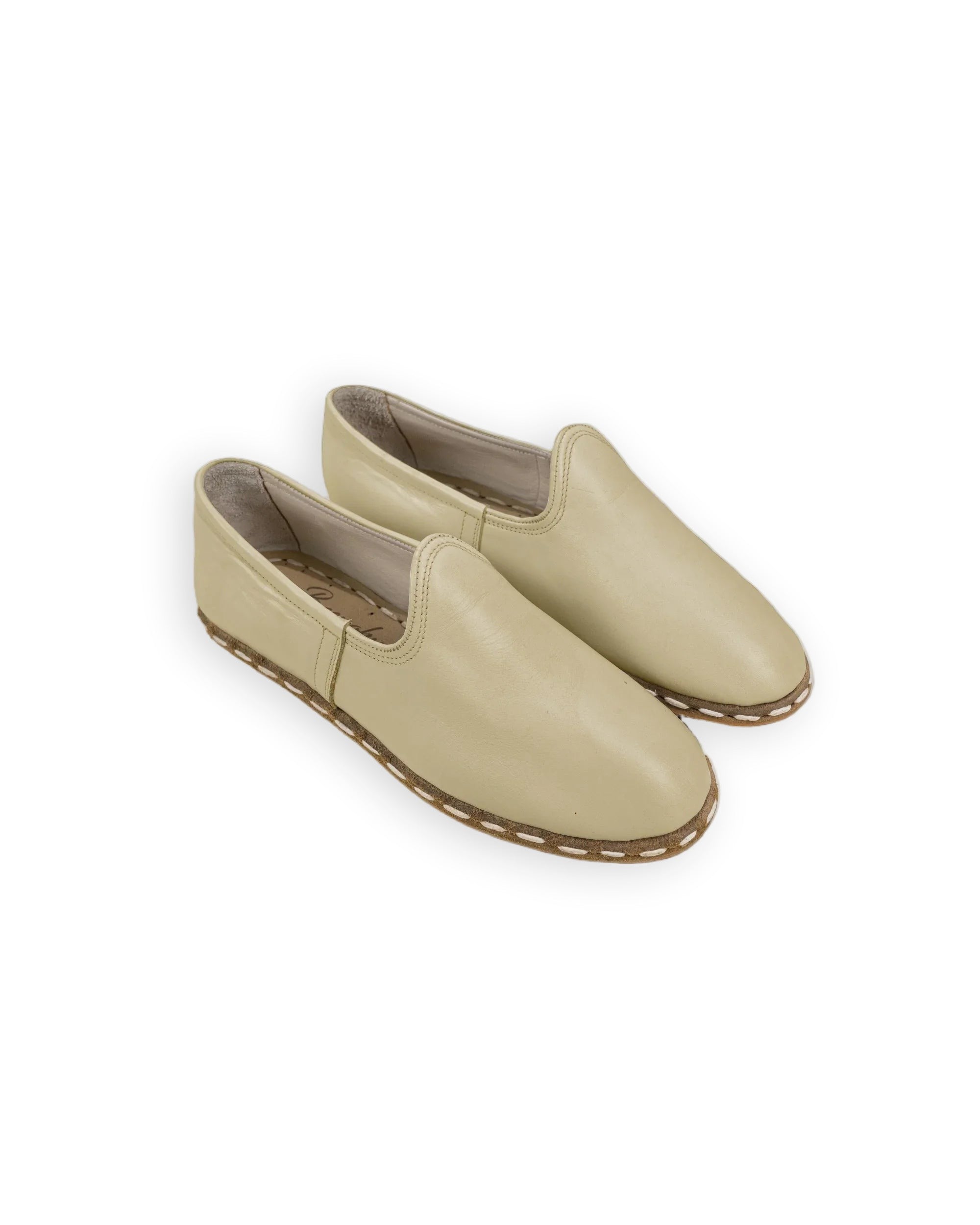 Men's Yellow Yemeni Shoes - Handcrafted Calf Leather Wide Toe Box | Bespoky