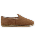 Top view Tan Suede Yemeni Shoes - Handcrafted Calf Leather | Bespoky