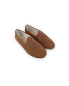 Men's Tan Suede Yemeni Shoes - Handcrafted Calf Leather Wide Toe Box | Bespoky