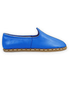 Top view Blue Yemeni Shoes - Handcrafted Calf Leather | Bespoky