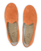 Side view Orange Suede Yemeni Shoes - Calf Leather Zero Drop | Bespoky