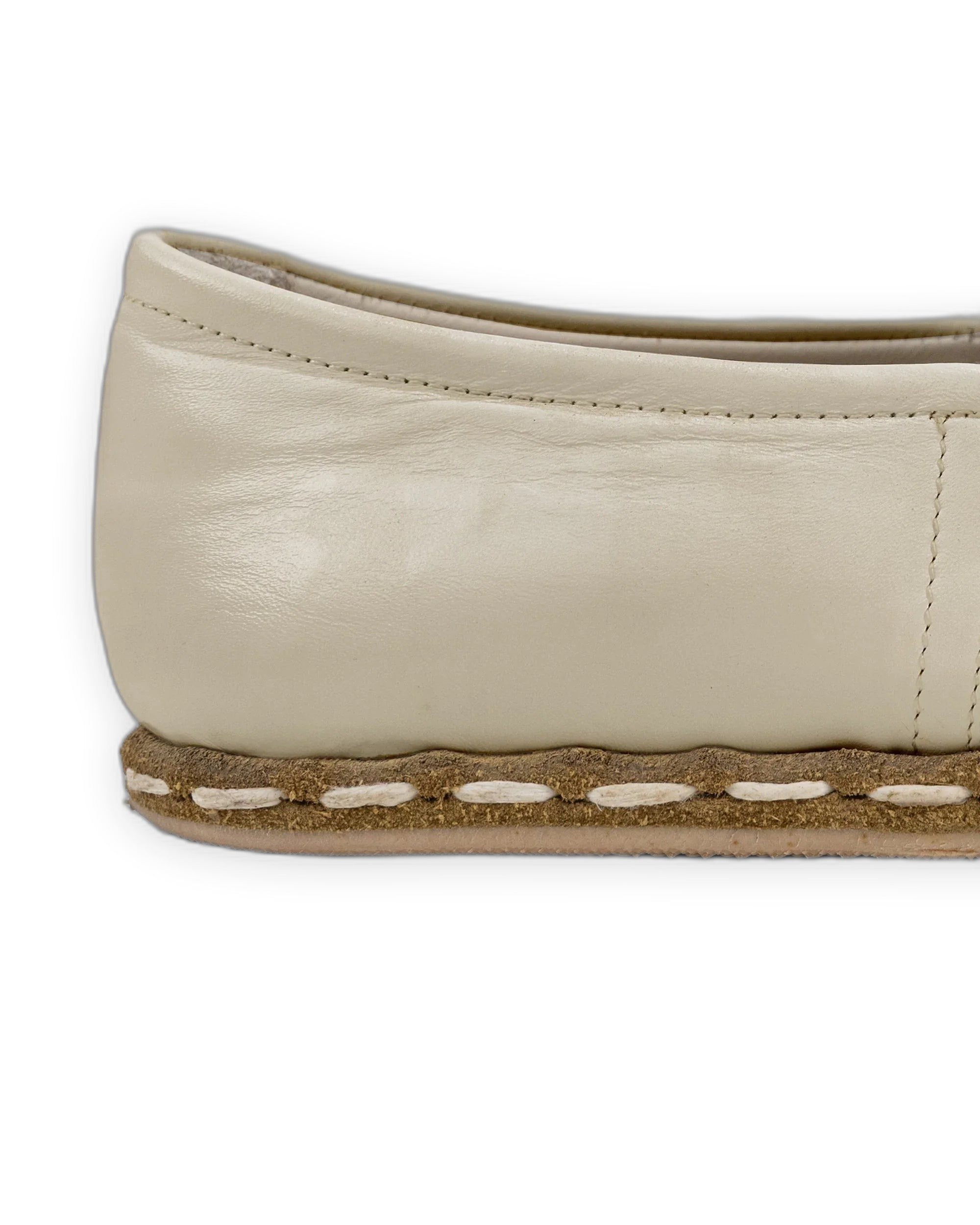 Detail Beige Yemeni Shoes - Handcrafted Calf Leather Turkey | Bespoky