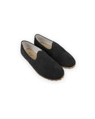 Men's Black Suede Yemeni Shoes - Handcrafted Calf Leather Wide Toe Box | Bespoky