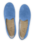 Side view Blue Suede Yemeni Shoes - Calf Leather Zero Drop | Bespoky