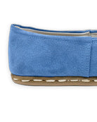 Detail Blue Suede Yemeni Shoes - Handcrafted Calf Leather Turkey | Bespoky