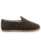 Top view Brown Suede Yemeni Shoes - Handcrafted Calf Leather | Bespoky
