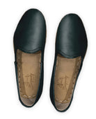Top view Dark Green Yemeni Shoes - Handcrafted Calf Leather | Bespoky