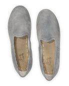 Side view Grey Nubuck Yemeni Shoes - Calf Leather Zero Drop | Bespoky