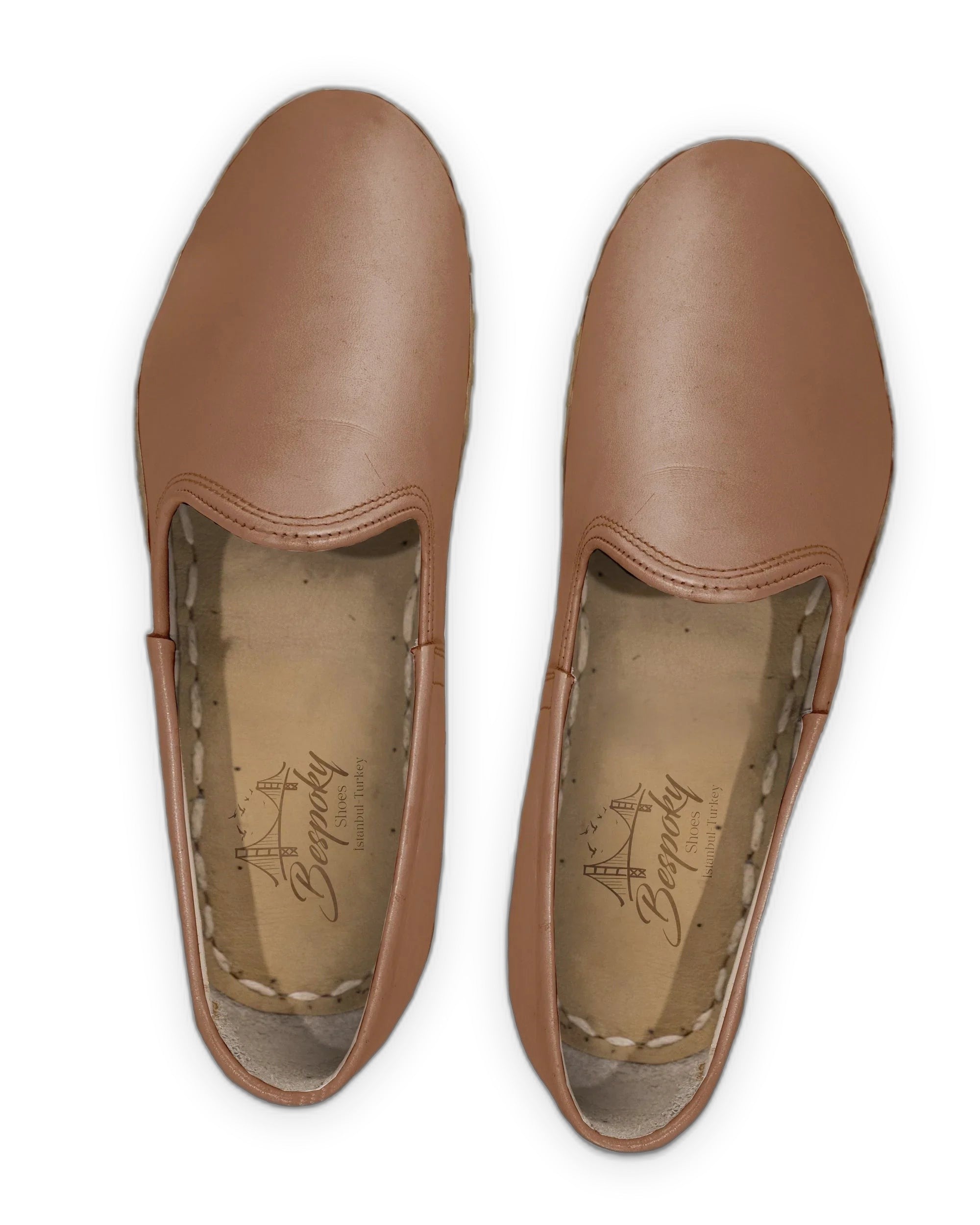 Side view Tan Yemeni Shoes - Calf Leather Zero Drop | Bespoky