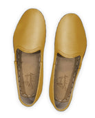 Top view Mustard Yemeni Shoes - Handcrafted Calf Leather | Bespoky