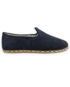 Top view Navy Suede Yemeni Shoes - Handcrafted Calf Leather | Bespoky