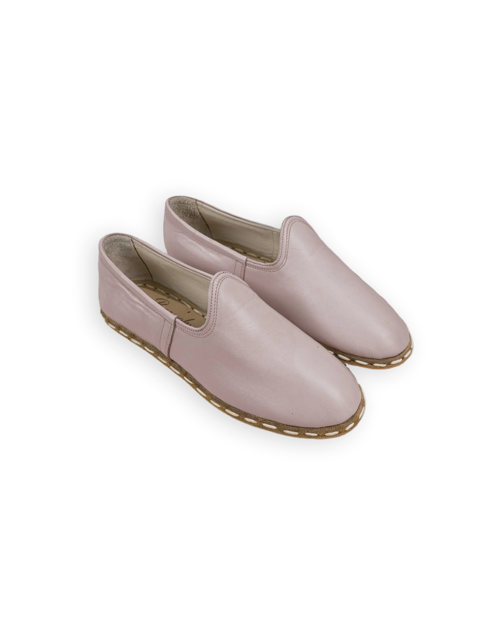Men's Pink Yemeni Shoes - Handcrafted Calf Leather Wide Toe Box | Bespoky