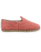 Top view Pink Suede Yemeni Shoes - Handcrafted Calf Leather | Bespoky