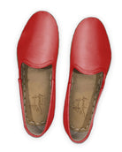Side view Red Yemeni Shoes - Calf Leather Zero Drop | Bespoky