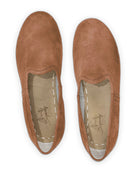 Top view Tan Nubuck Yemeni Shoes - Handcrafted Calf Leather | Bespoky