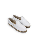 Men's White Yemeni Shoes - Handcrafted Calf Leather Wide Toe Box | Bespoky