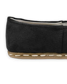 Detail Black Suede Yemeni Shoes - Handcrafted Calf Leather Turkey | Bespoky
